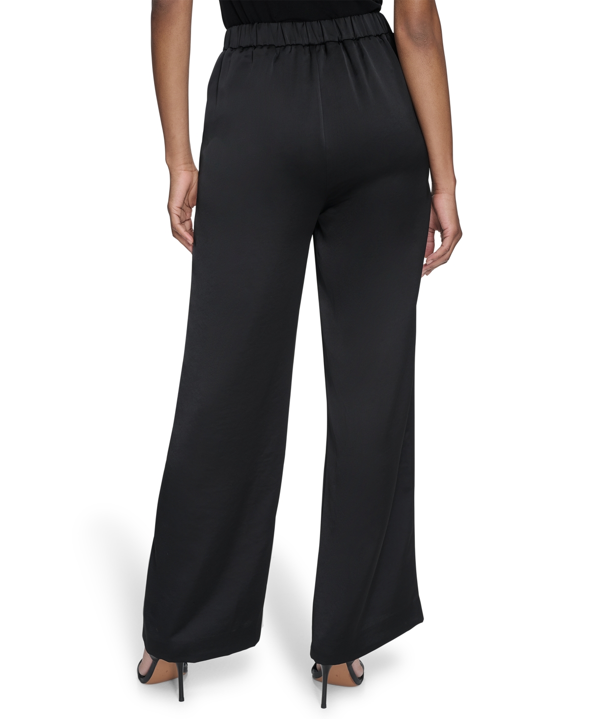 HALSTON WOMEN'S HIGH-RISE WIDE-LEG PULL-ON PANTS 