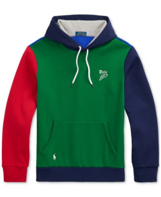Men's Color-Blocked Double-Knit Mesh Hoodie