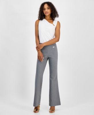 Women's Flared-Leg Pull-On Pants, 0P-18