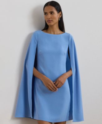 Lauren Ralph Lauren Women's Cape Georgette Cocktail Dress