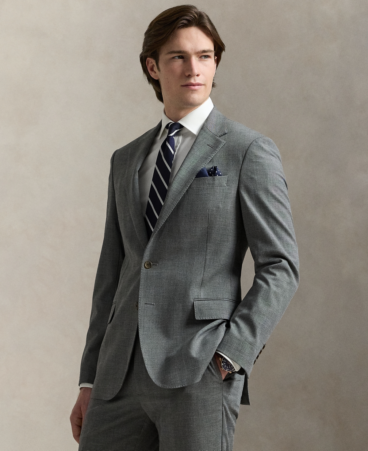 Polo Ralph Lauren Men's Polo Modern Performance Twill Jacket In Medium Grey Multi