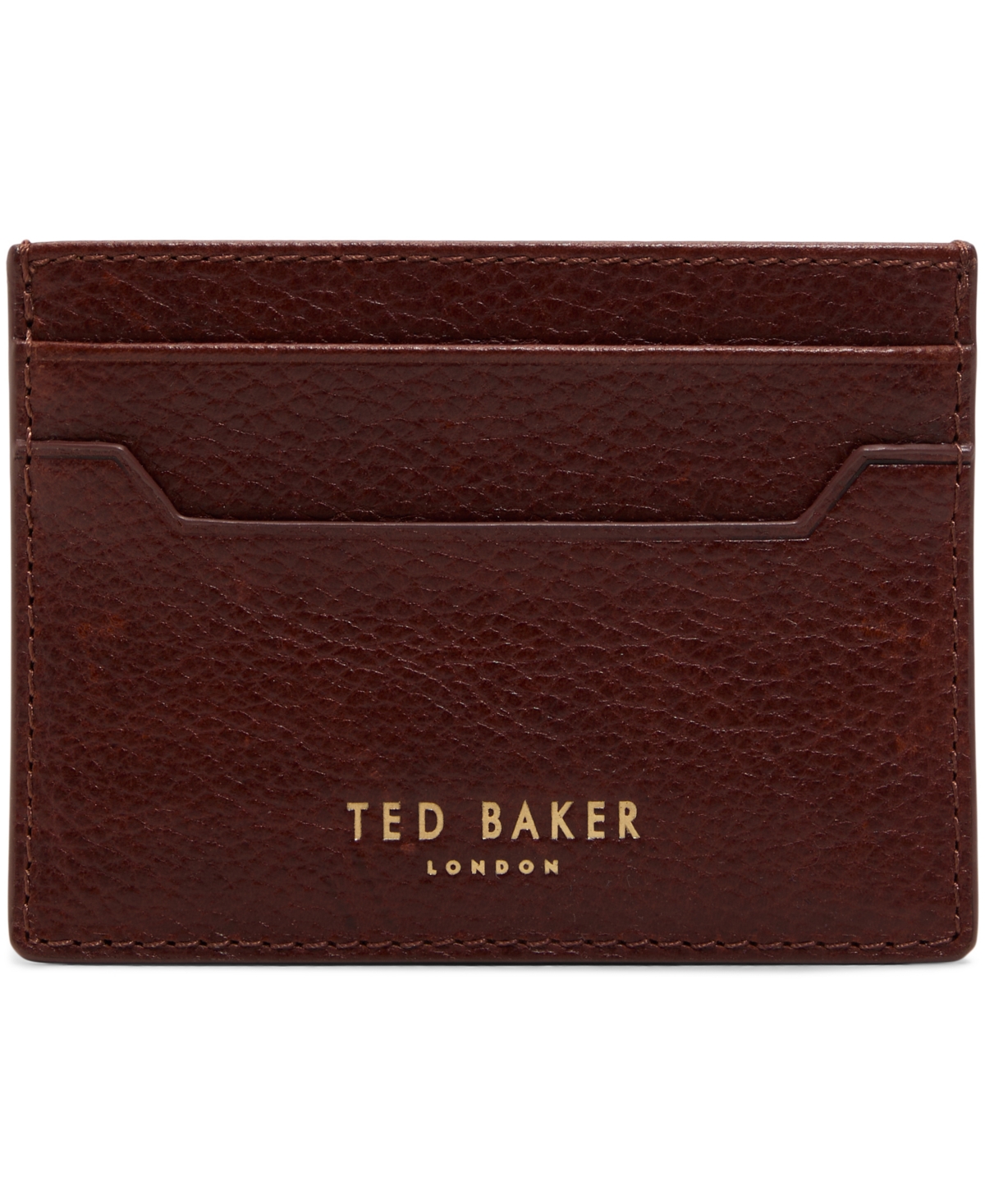 Ted Baker Pebble Cognac Leather Wallet In Brown