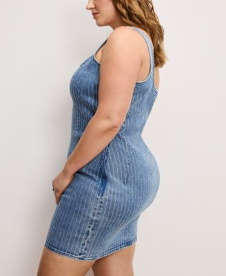 Women's Denim Rhinestone Dress, Regular & Plus Size