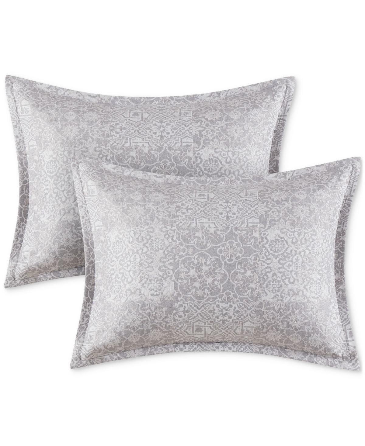 Addison Park Leander 14-pc. Jacquard Comforter Set, King, Exclusively At Macys In Grey