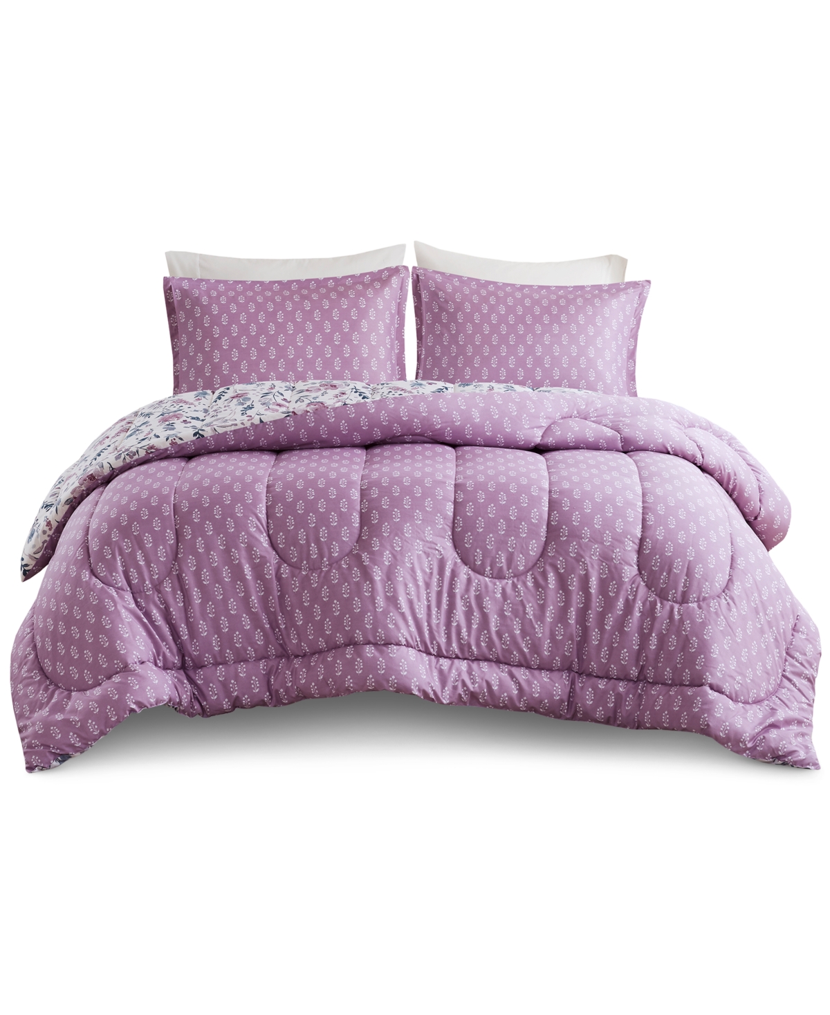 Addison Park Mina Reversible Printed 3-pc. Comforter Sets, Exclusively At Macy's In Multi