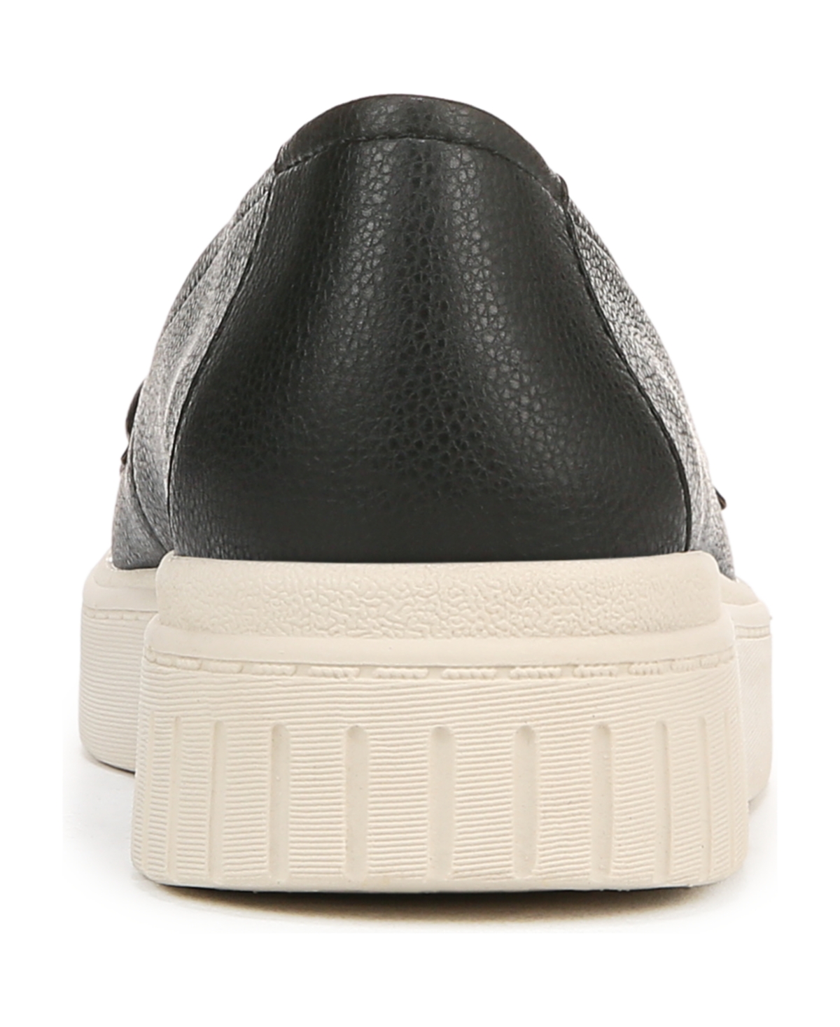 Shop Lifestride Women's Geneva Closed Round Toe Platform Penny Loafers In Black Faux Leather