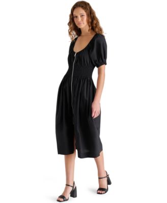 Women's Liora Puff-Sleeve Cotton Midi Dress