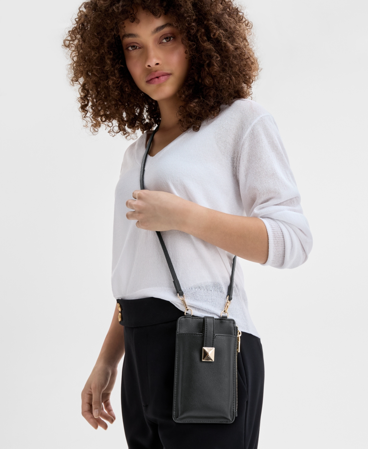 INC INTERNATIONAL CONCEPTS DEVVI PHONE MINI CROSSBODY, CREATED FOR MACY'S 