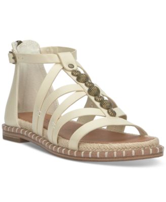 Lucky Brand - Women's Korina Embellished Strappy Gladiator Flat Sandals