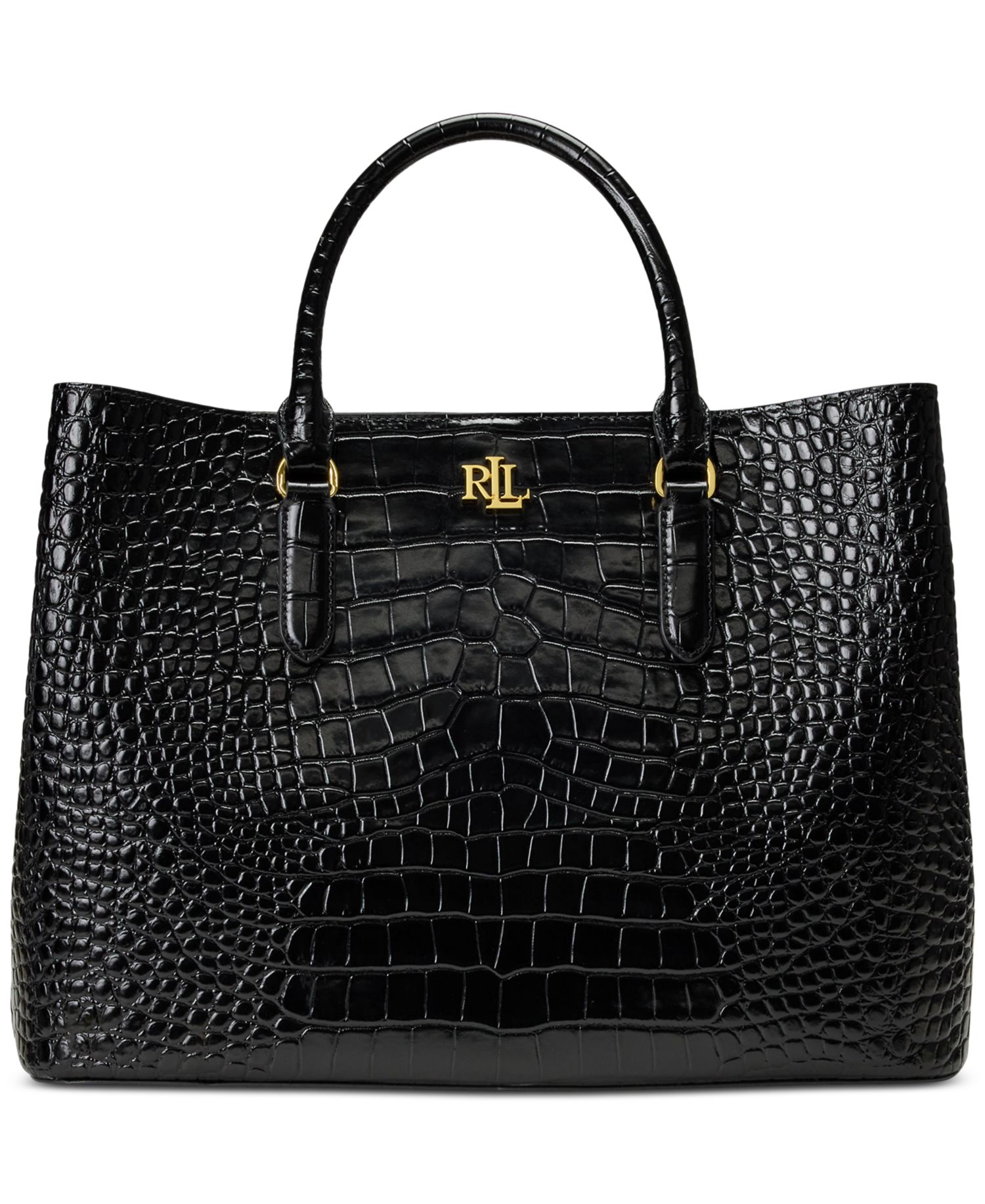 Marcy Large Embossed Satchel Bag