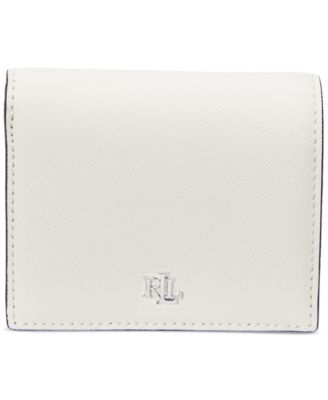 特別価格！ 最新品 Lauren Ralph Leather Compact Wallet Lauren Ralph Lauren Crosshatch Leather Compact Wallet - Macy's