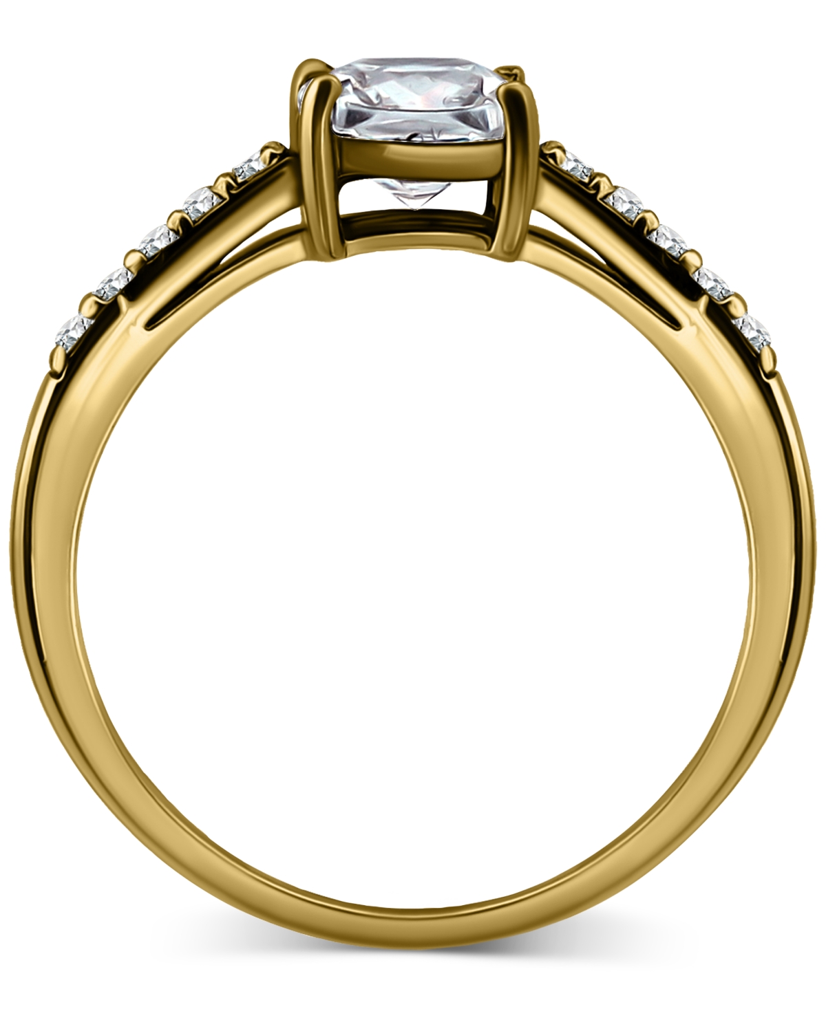 GIANI BERNINI CUBIC ZIRCONIA CUSHION CUT & PAVE RING, EXCLUSIVELY AT MACY'S 