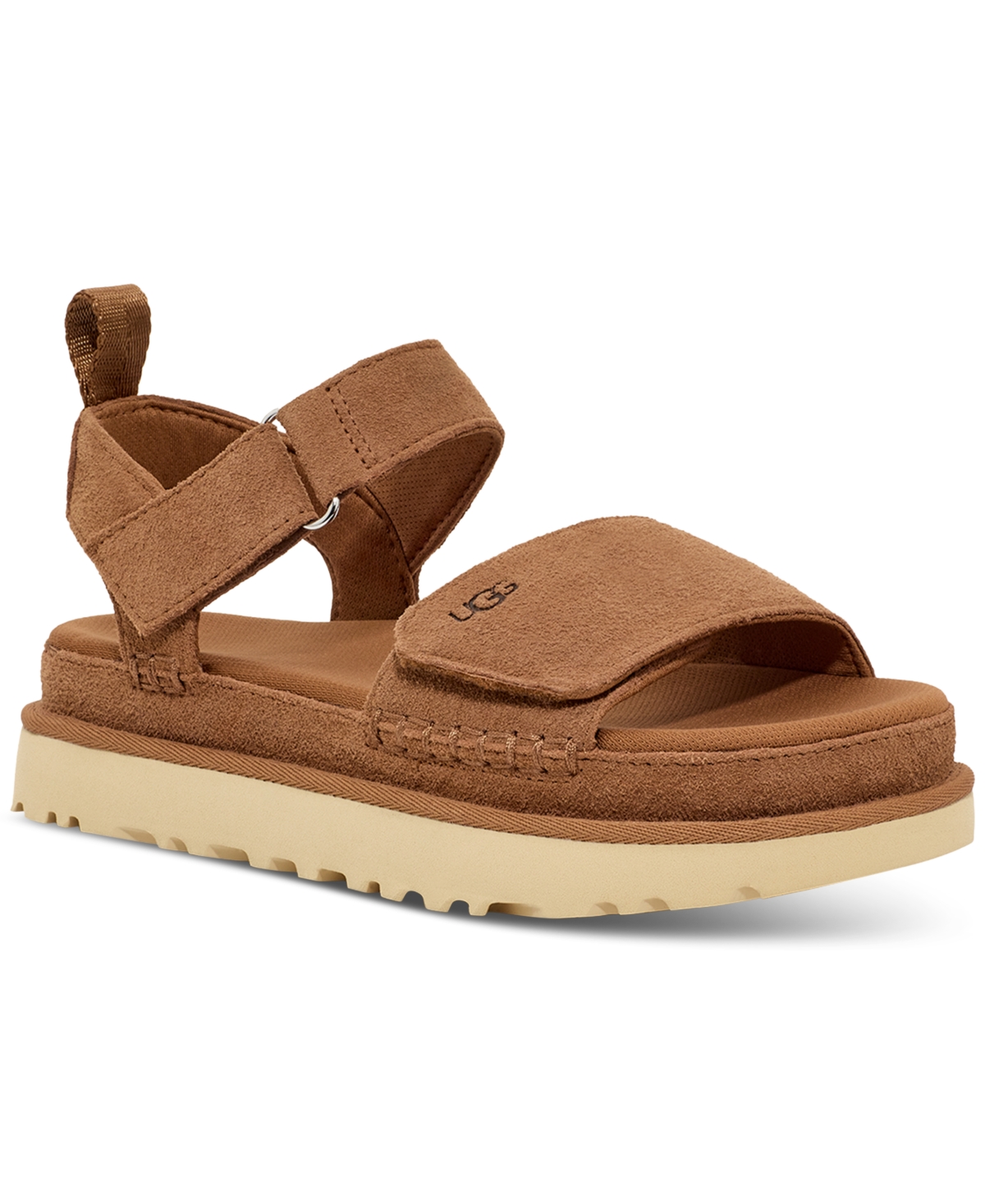 Ugg Goldenstar Touch-strap Sandals In Chestnut