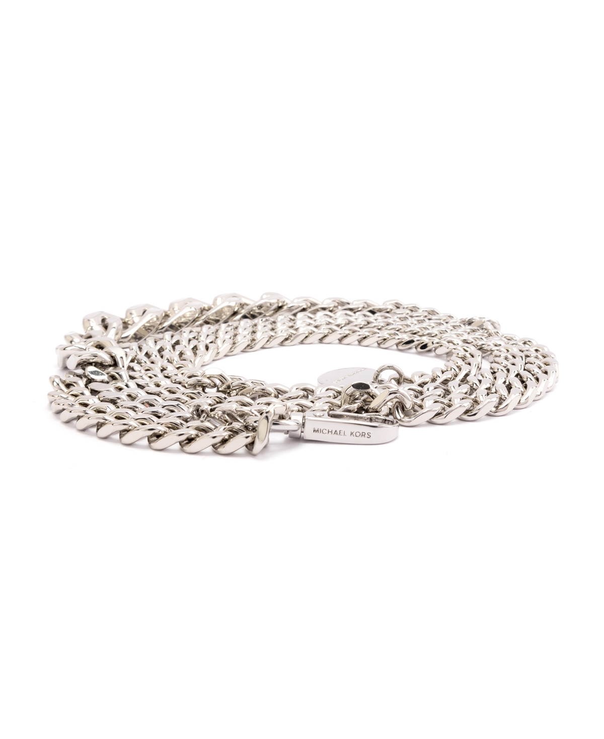 Michael Kors Women's Gradient Swag Chain Belt In Polished Nickel