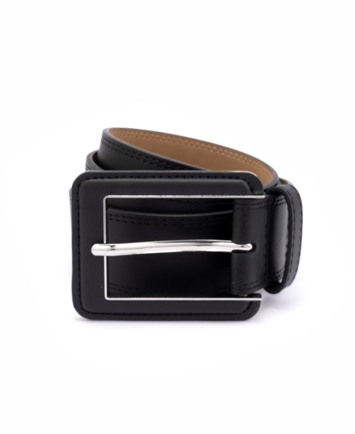 Michael Kors Women's 40mm Leather Belt In Black,silver