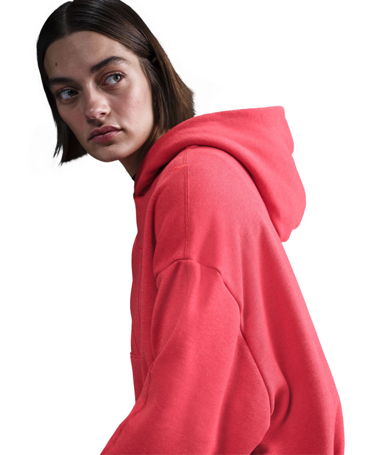 Nike Women's  Sportswear Over-oversized French Terry Pullover Hoodie In Lturdh,ltc