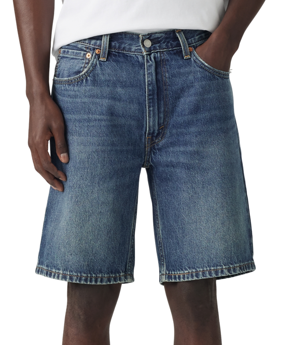 Shop Levi's Men's 454 Relaxed-fit 10" Shorts In Playback Music