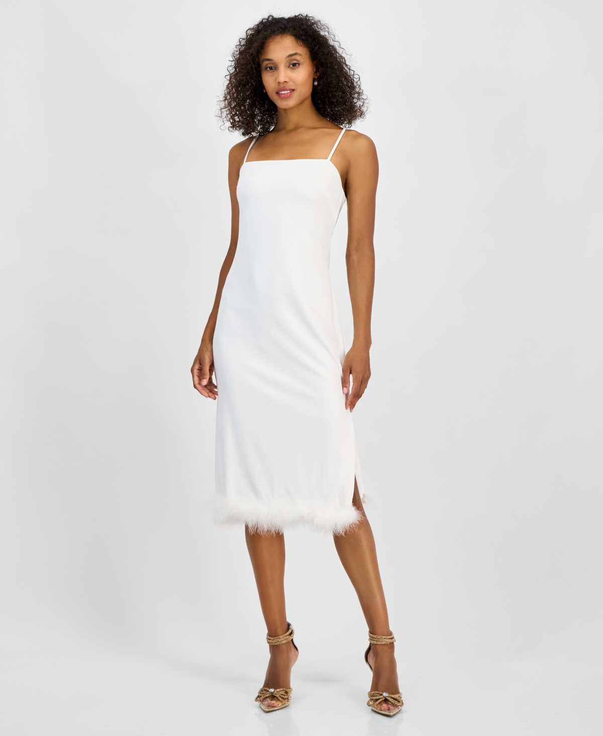 Rachel Rachel Roy Delilah Midi Dress In Eggshell