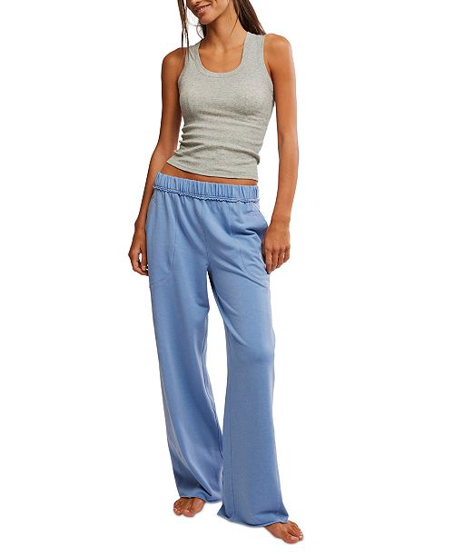 alfani Free People Women's Don't Wait Up Lounge Pants Women's Fashion Shoes & Accessories