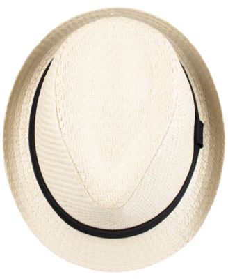 Men's Straw Fedora Hat
