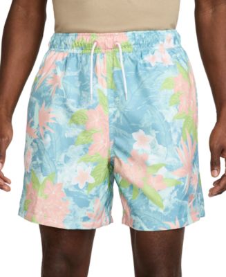 Nike Club Men's Woven Flow Floral Print Drawstring Shorts - Macy's