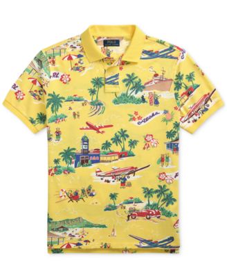 Men's Classic-Fit Polo Bear Mesh Polo Shirt