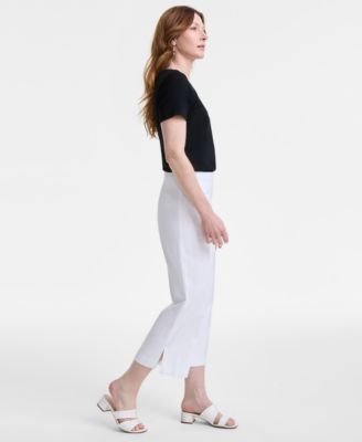 Women's Pull-On Cropped Wide-Leg Pants