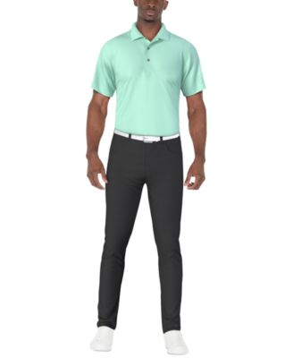 Men's Airflux Solid Mesh Short Sleeve Golf Polo Shirt