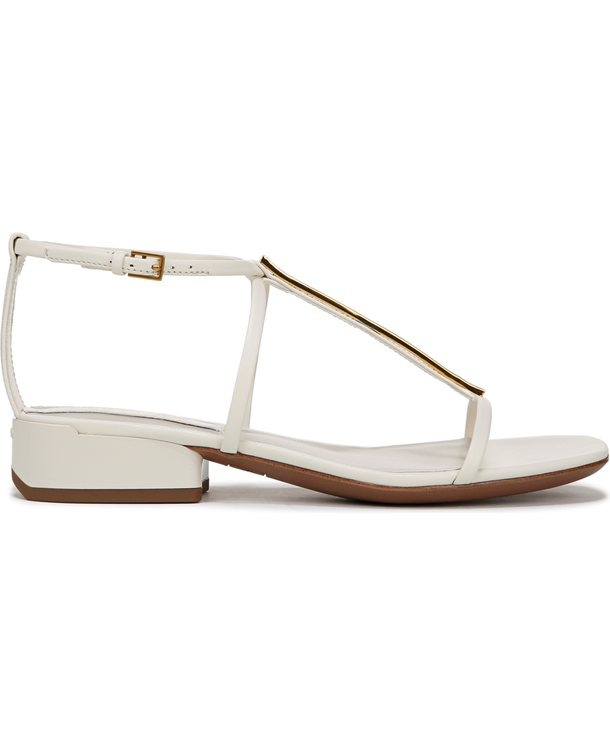 Franco Sarto Women's Misty Open Square Toe Strappy Sandals In Cream White Leather