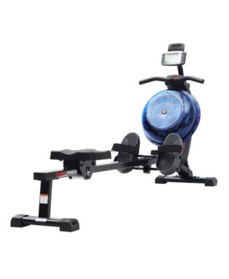 Hydro + Dual Resistance Smart Magnetic Water Rowing Machine, Blue