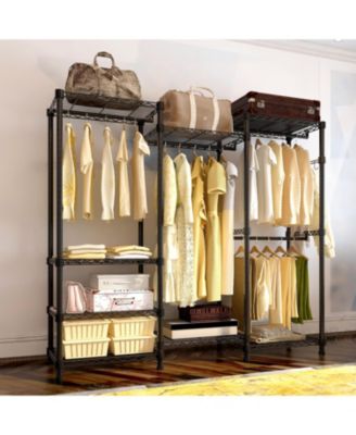 Wire Garment Rack for Easy Clothing Storage and Organization