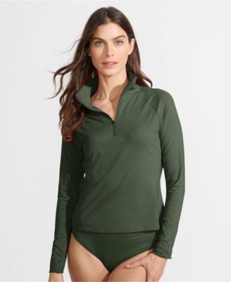Women's SunShade UPF 50 Quarter Zip Rash Guard