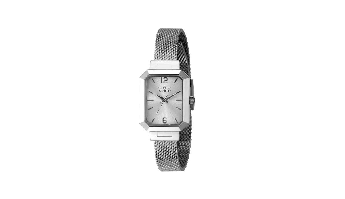 Women's 48150 Angel Quartz 3 Hand Silver Dial Watch - Silver