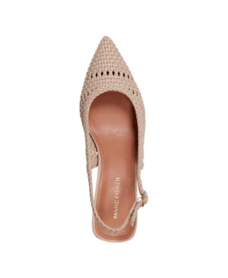 Women's Lulia Woven Block Heel Slingback Pumps