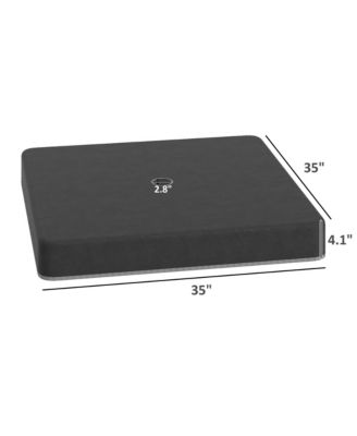 176 lbs Offset Cantilever Umbrella Base Weight Set with Cover