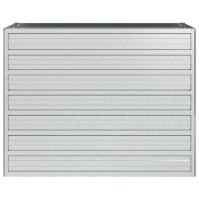 Garden Raised Bed Silver Galvanized steel 39.4 x 15.7 x 30.3 in