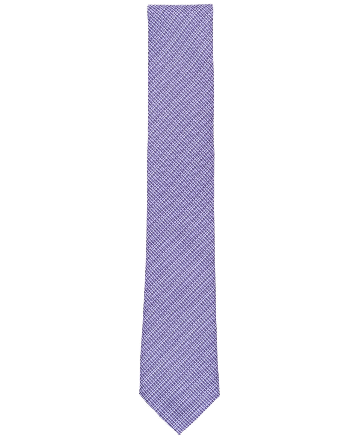 Alfani Men's Balaton Textured Stripe Tie, Exclusively At Macy's In Purple