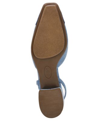 Women's Nia Block Heel Cap Toe Slingback Flats