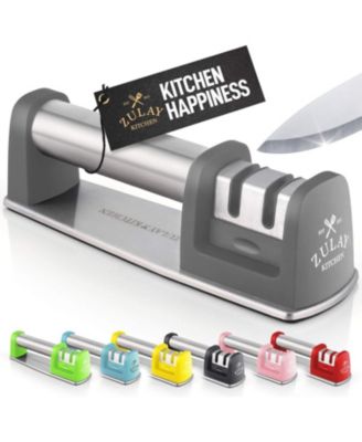 Manual Knife Sharpener for Straight & Serrated Steel Knives