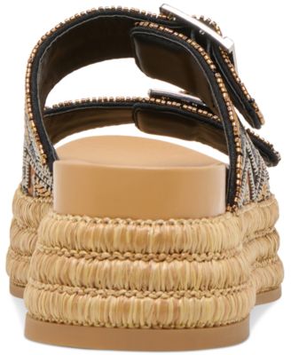 Women's Wixie Beaded Double Buckle Footbed Sandals