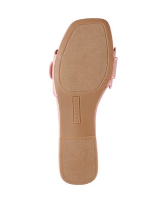 Women's Silla Scallop Buckle Flat Slide Sandals