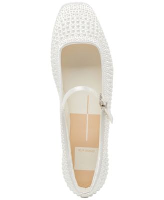 Women's Reyes Pearl Square-Toe Mary Jane Flats