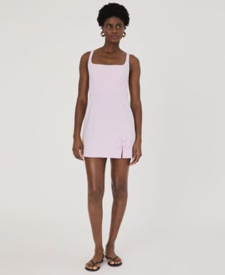 French Connection - Women's Whisper Bow-Trim Strappy Mini Dress