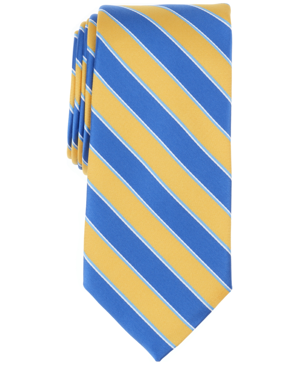 Men's Charter Stripe Tie, Exclusively at Macy's - Yellow
