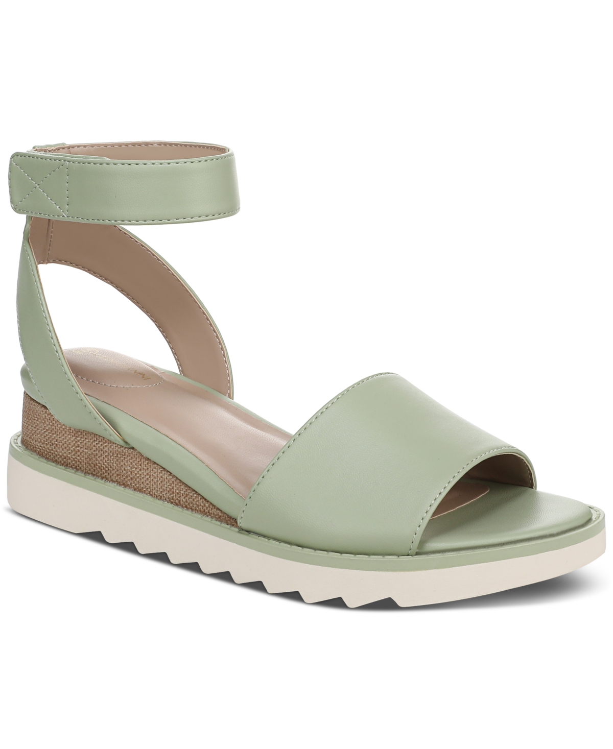 GIANI BERNINI WOMEN'S CONSTANCIA ANKLE STRAP WEDGE SANDALS, CREATED FOR MACY'S 