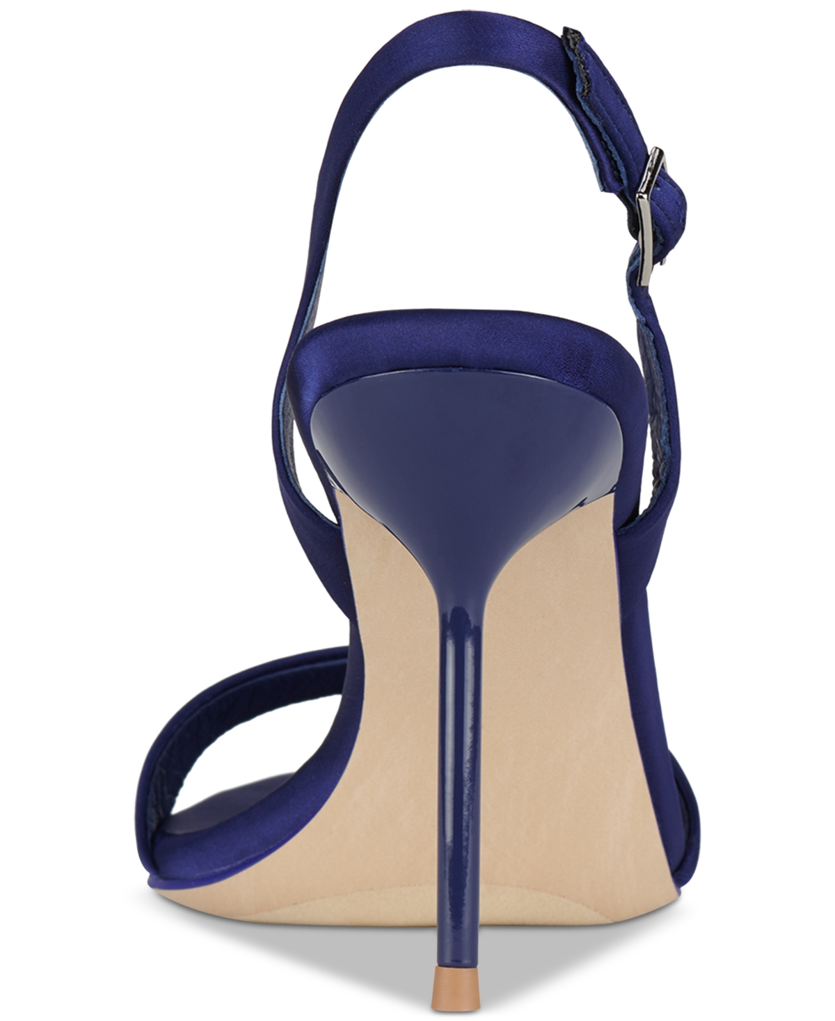 Jeffrey Campbell Go-getter Halter Stiletto Dress Sandals In Blue Satin