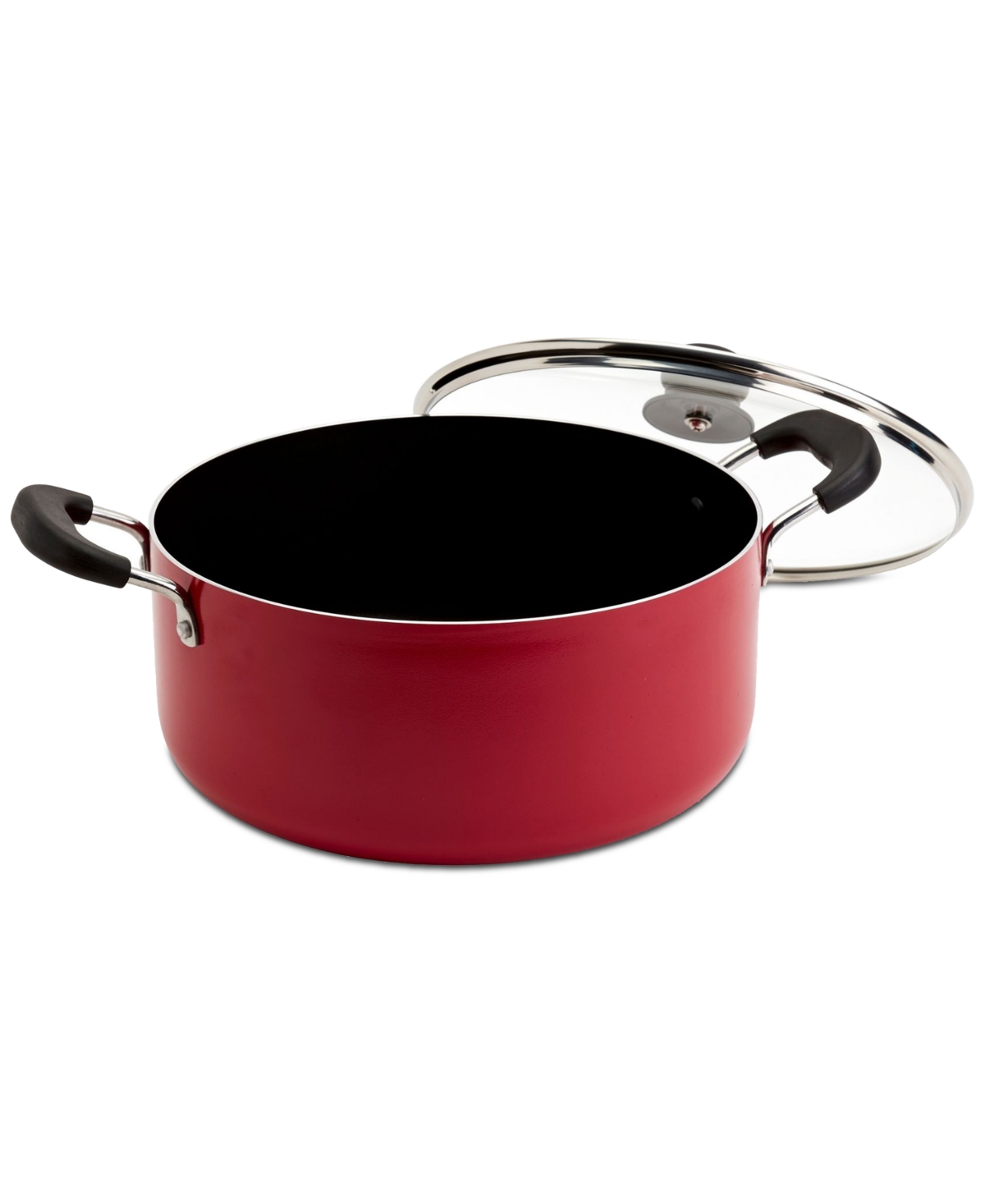 Infuse 8-qt. Aluminum Nonstick Family Cooker & Lid In Red