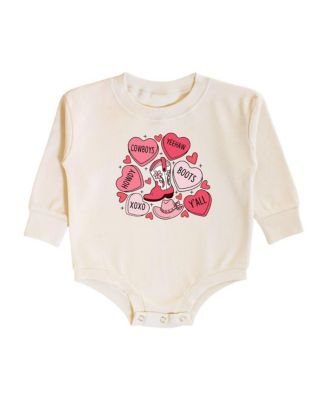 Baby Girl Howdy Valentine's Day Long Sleeve Romper