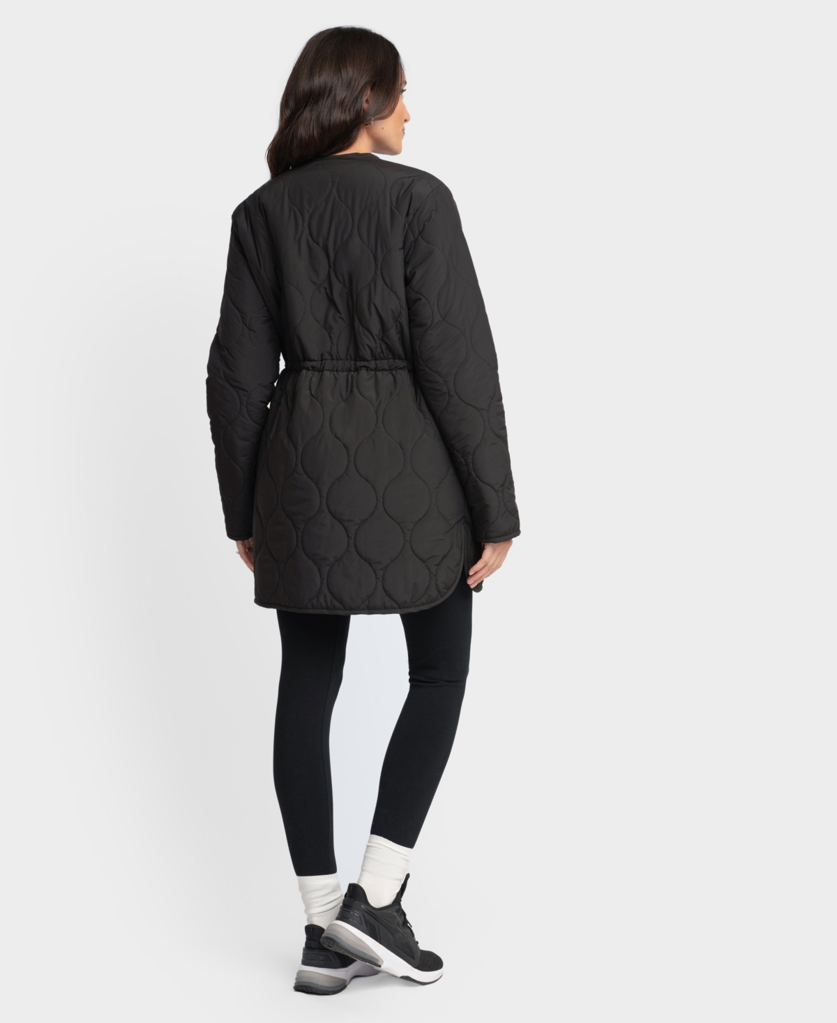 SERAPHINE WOMEN'S MATERNITY REVERSIBLE QUILTED JACKET 