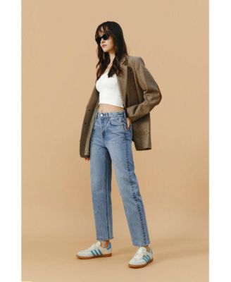 Women's Manhattan High Rise Straight Ankle Jeans